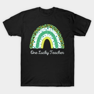 One Lucky Shamrock Teacher St Patrick’s Day Appreciation T-Shirt